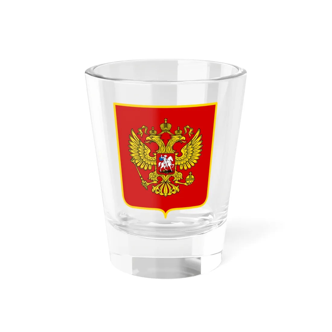 Sports CoA Russian Federation (Russia) (Coat of Arms) Shot Glass 1.5oz 1.5oz - Go Mug Yourself