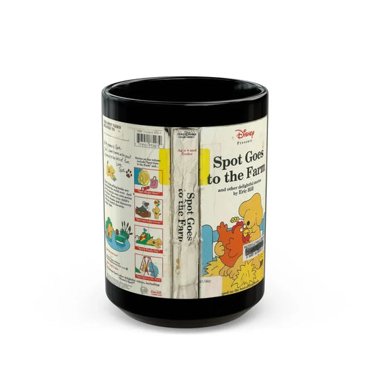 SPOT GOES TO THE FARM (VHS COVER) - Black Coffee Mug 15oz - Go Mug Yourself