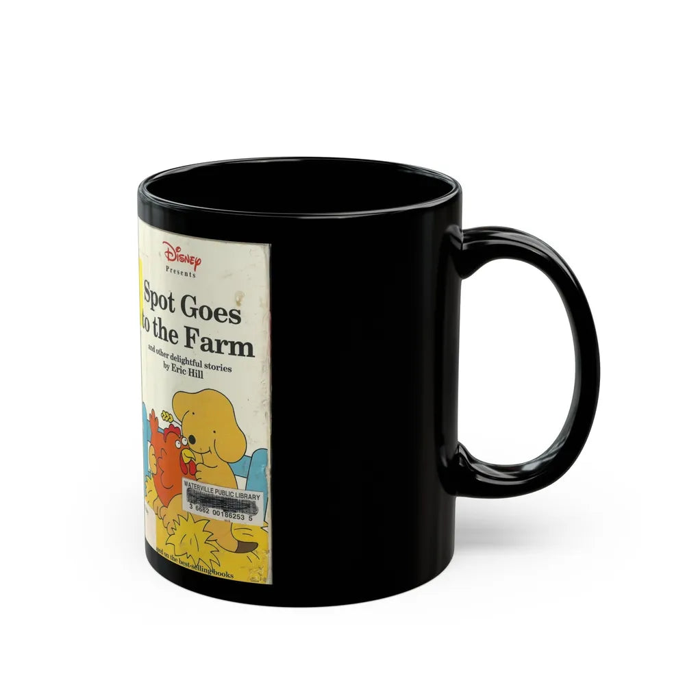 SPOT GOES TO THE FARM (VHS COVER) - Black Coffee Mug-Go Mug Yourself