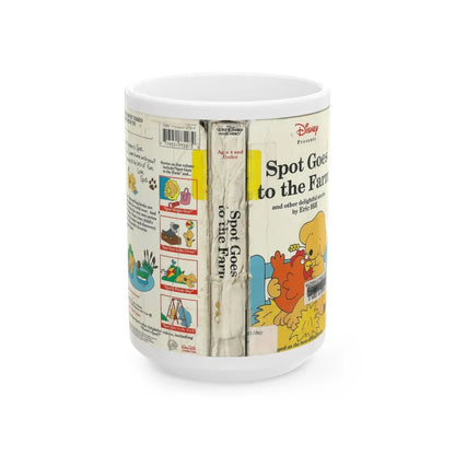 SPOT GOES TO THE FARM (VHS COVER) - White Coffee Mug-15oz-Go Mug Yourself