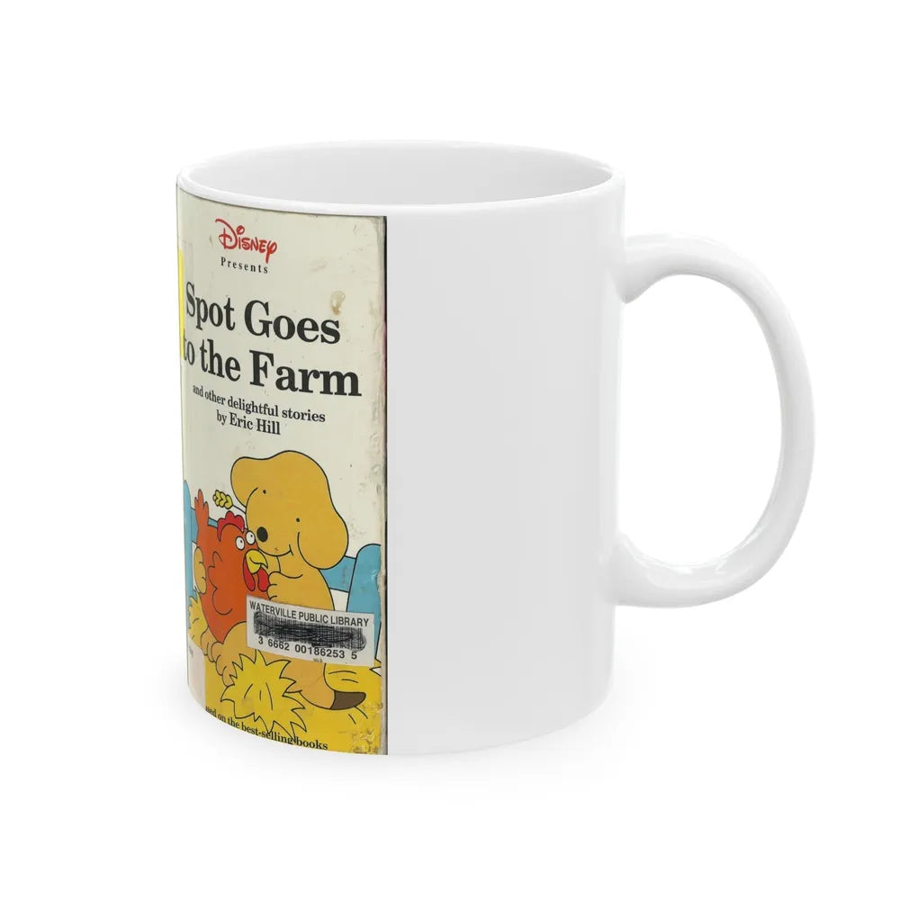 SPOT GOES TO THE FARM (VHS COVER) - White Coffee Mug-Go Mug Yourself