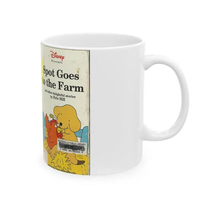 SPOT GOES TO THE FARM (VHS COVER) - White Coffee Mug - Go Mug Yourself