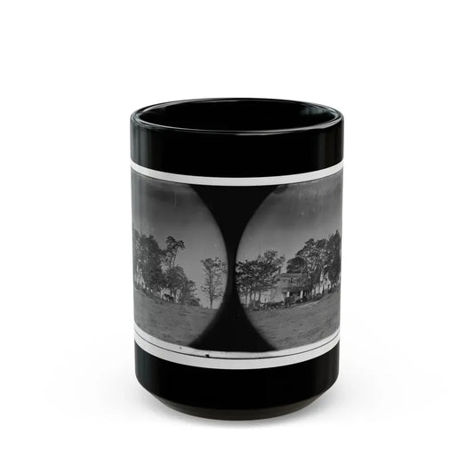 Spotsylvania Court House, Va., Vicinity. Beverly House, Headquarters Of Gen. Gouverneur K. Warren, 5th Corps (U.S. Civil War) Black Coffee Mug 15oz - Go Mug Yourself
