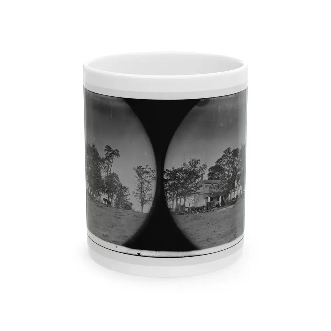 Spotsylvania Court House, Va., Vicinity. Beverly House, Headquarters Of Gen. Gouverneur K. Warren, 5th Corps (U.S. Civil War) White Coffee Mug 11oz - Go Mug Yourself