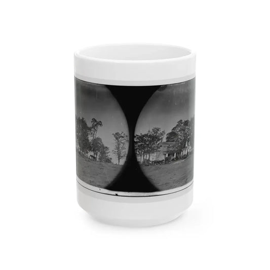Spotsylvania Court House, Va., Vicinity. Beverly House, Headquarters Of Gen. Gouverneur K. Warren, 5th Corps (U.S. Civil War) White Coffee Mug 15oz - Go Mug Yourself
