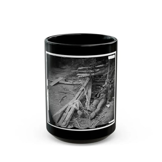 Spotsylvania Court House, Va., Vicinity. Body Of A Confederate Soldier Near Mrs. Alsop's House (U.S. Civil War) Black Coffee Mug 15oz - Go Mug Yourself