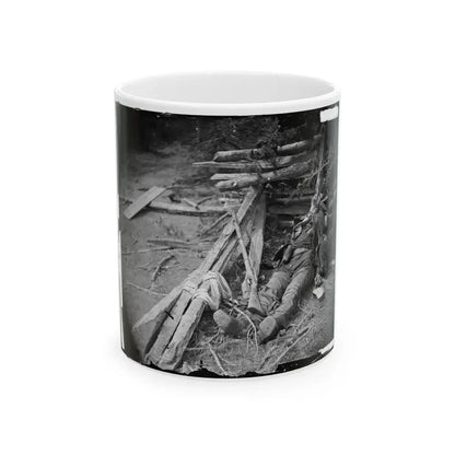 Spotsylvania Court House, Va., Vicinity. Body Of A Confederate Soldier Near Mrs. Alsop's House (U.S. Civil War) White Coffee Mug 11oz - Go Mug Yourself