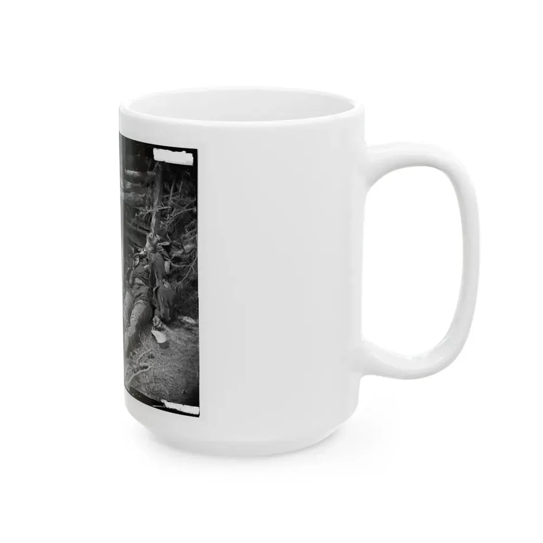 Spotsylvania Court House, Va., Vicinity. Body Of A Confederate Soldier Near Mrs. Alsop's House (U.S. Civil War) White Coffee Mug - Go Mug Yourself