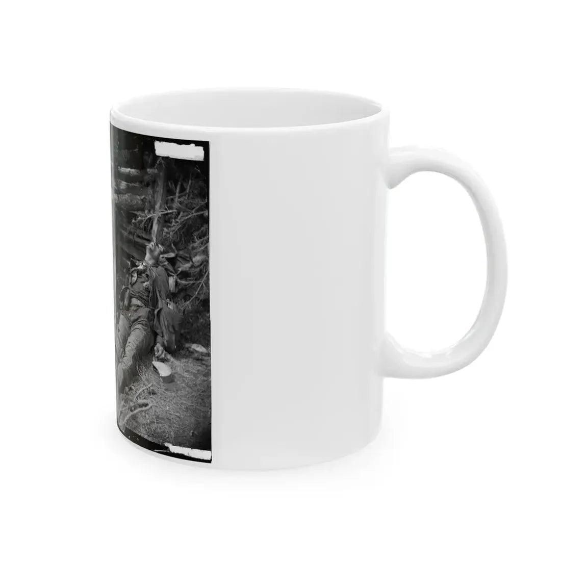 Spotsylvania Court House, Va., Vicinity. Body Of A Confederate Soldier Near Mrs. Alsop's House (U.S. Civil War) White Coffee Mug - Go Mug Yourself