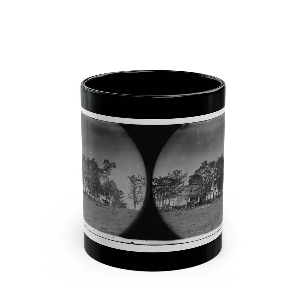 Spotsylvania Court House, Va., Vicinity. Beverly House, Headquarters Of Gen. Gouverneur K. Warren, 5th Corps (U.S. Civil War) Black Coffee Mug-11oz-Go Mug Yourself