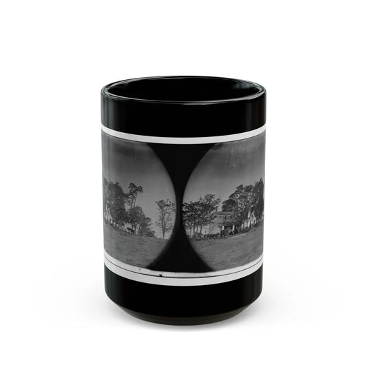 Spotsylvania Court House, Va., Vicinity. Beverly House, Headquarters Of Gen. Gouverneur K. Warren, 5th Corps (U.S. Civil War) Black Coffee Mug-15oz-Go Mug Yourself