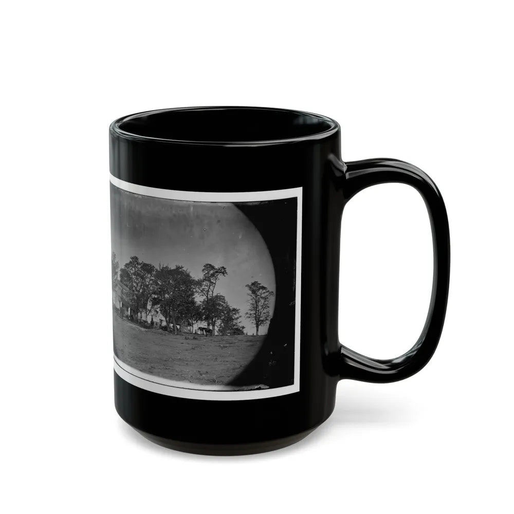 Spotsylvania Court House, Va., Vicinity. Beverly House, Headquarters Of Gen. Gouverneur K. Warren, 5th Corps (U.S. Civil War) Black Coffee Mug-Go Mug Yourself