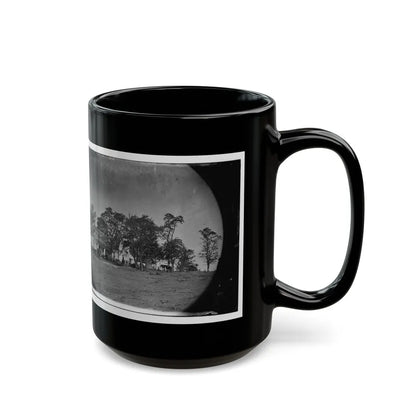 Spotsylvania Court House, Va., Vicinity. Beverly House, Headquarters Of Gen. Gouverneur K. Warren, 5th Corps (U.S. Civil War) Black Coffee Mug-Go Mug Yourself
