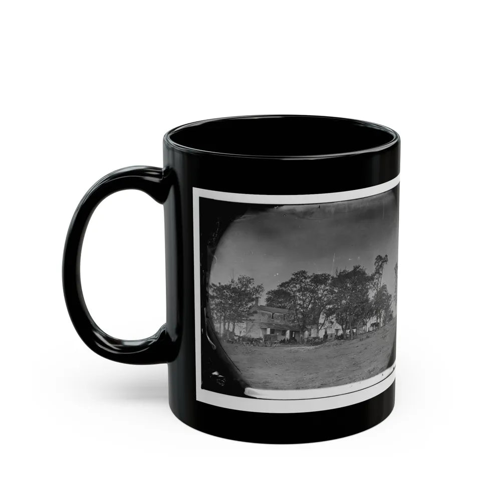 Spotsylvania Court House, Va., Vicinity. Beverly House, Headquarters Of Gen. Gouverneur K. Warren, 5th Corps (U.S. Civil War) Black Coffee Mug-Go Mug Yourself
