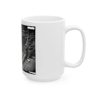 Spotsylvania Court House, Va., Vicinity. Body Of A Confederate Soldier Near Mrs. Alsop's House (U.S. Civil War) White Coffee Mug-Go Mug Yourself