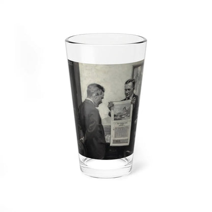 Spreading the News (Magazine Illustration) Pint Glass 16oz 16oz - Go Mug Yourself