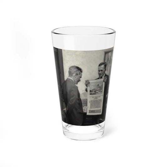 Spreading the News (Magazine Illustration) Pint Glass 16oz 16oz - Go Mug Yourself