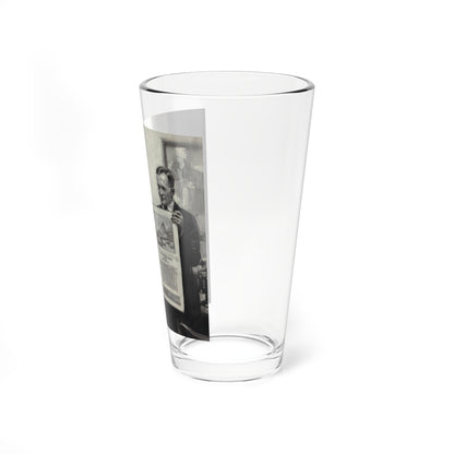 Spreading the News (Magazine Illustration) Pint Glass 16oz-Go Mug Yourself