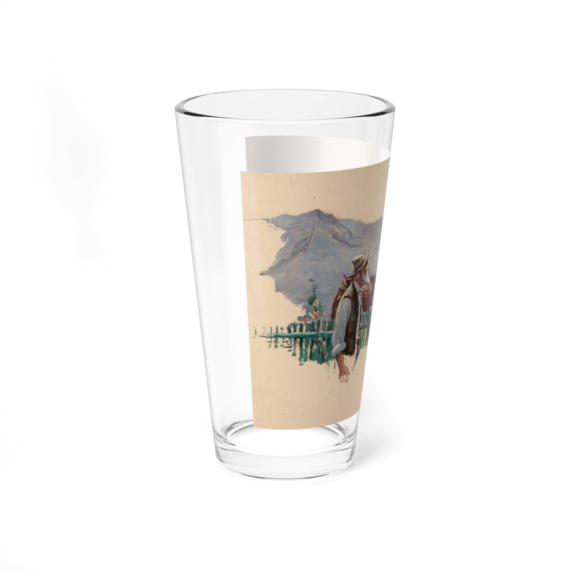 Spreading the Word (Magazine Illustration) Pint Glass 16oz-Go Mug Yourself