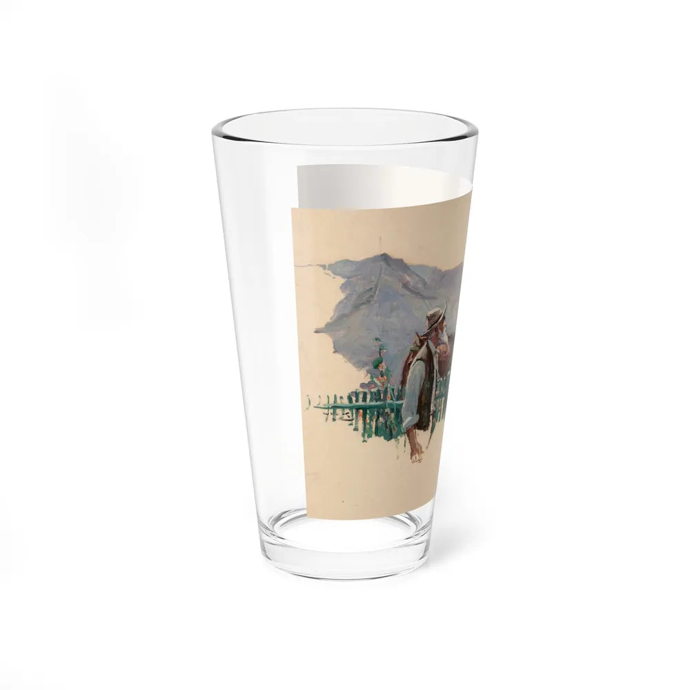 Spreading the Word (Magazine Illustration) Pint Glass 16oz - Go Mug Yourself