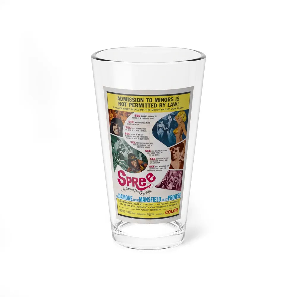 SPREE 1967 Movie Poster - Pint Glass 16oz-16oz-Go Mug Yourself