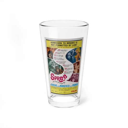 SPREE 1967 Movie Poster - Pint Glass 16oz 16oz - Go Mug Yourself