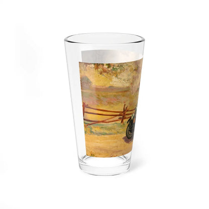 Spring Drive, Buick motor car ad illustration (Magazine Illustration) Pint Glass 16oz - Go Mug Yourself