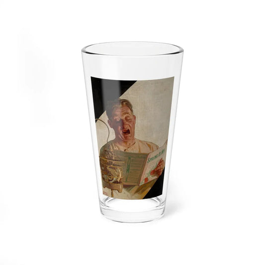 Spring is Here (Magazine Illustration) Pint Glass 16oz 16oz - Go Mug Yourself