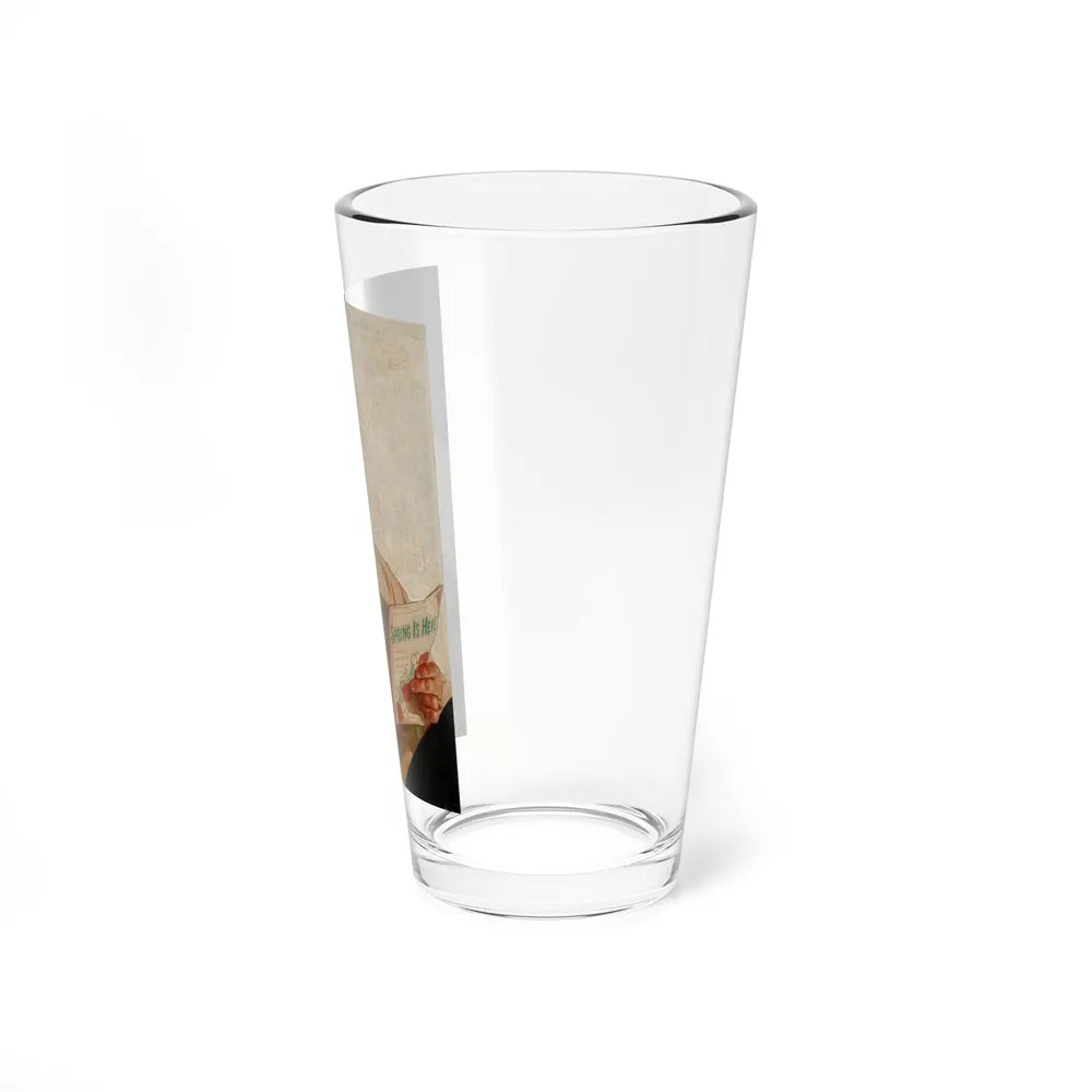Spring is Here (Magazine Illustration) Pint Glass 16oz - Go Mug Yourself
