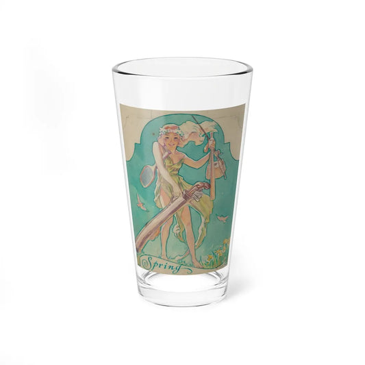 Spring, magazine cover study (Magazine Illustration) Pint Glass 16oz-16oz-Go Mug Yourself