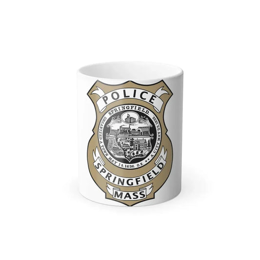 Springfield Police Department Massachusetts - Color Changing Coffee Mug 11oz - Go Mug Yourself