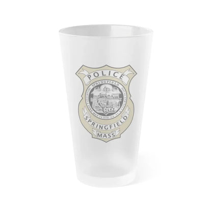 Springfield Police Department Massachusetts - Frosted Pint Glass 16oz 16oz Frosted - Go Mug Yourself