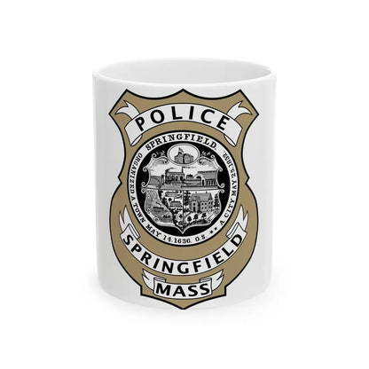 Springfield Police Department Massachusetts - White Coffee Mug 11oz - Go Mug Yourself