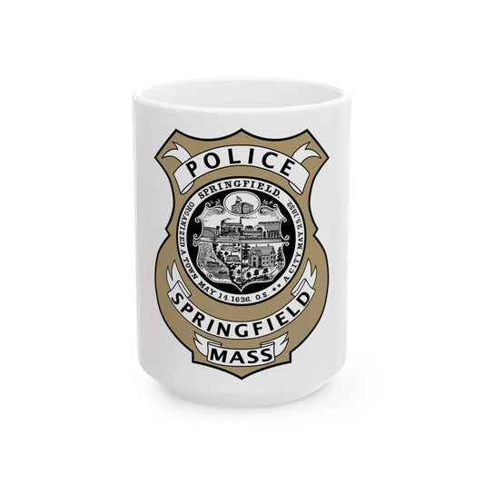 Springfield Police Department Massachusetts - White Coffee Mug-15oz-Go Mug Yourself