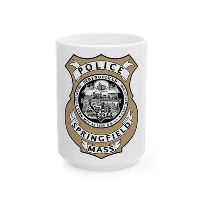 Springfield Police Department Massachusetts - White Coffee Mug 15oz - Go Mug Yourself