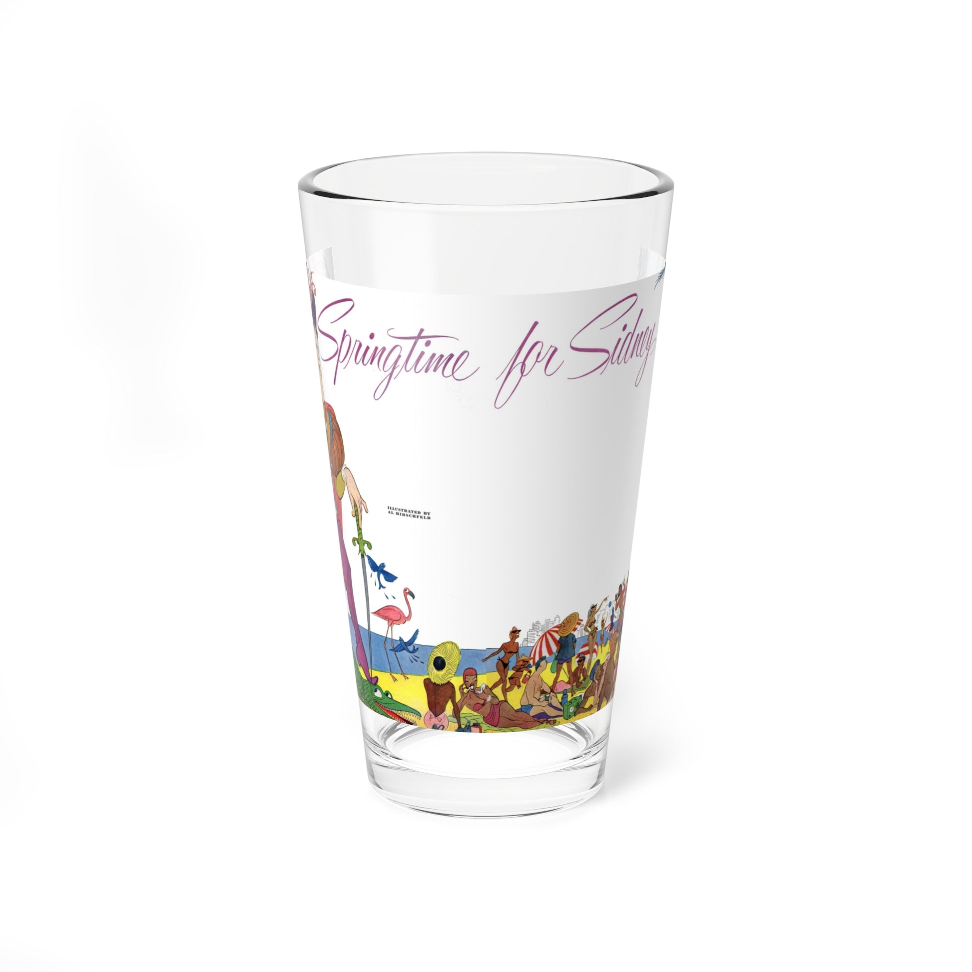 Springtime for Sidney, Redbook, February 1952 (Magazine Illustration) Pint Glass 16oz-16oz-Go Mug Yourself