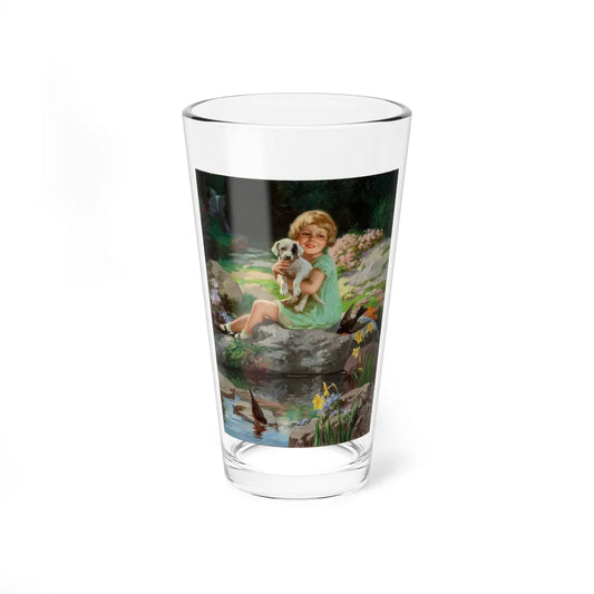 Springtime in Wonderland (Magazine Illustration) Pint Glass 16oz 16oz - Go Mug Yourself