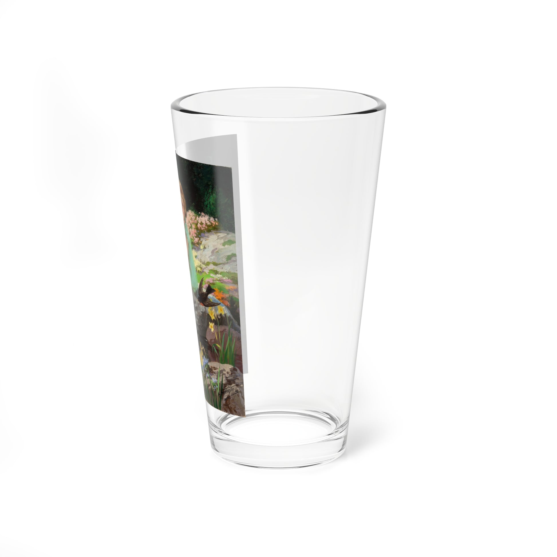 Springtime in Wonderland (Magazine Illustration) Pint Glass 16oz-Go Mug Yourself