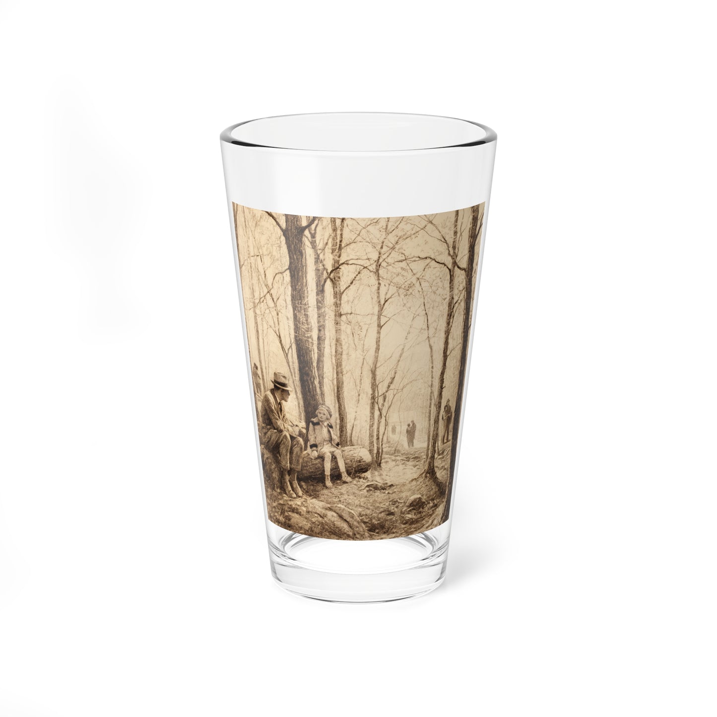 Springtime, story illustration (Magazine Illustration) Pint Glass 16oz-16oz-Go Mug Yourself