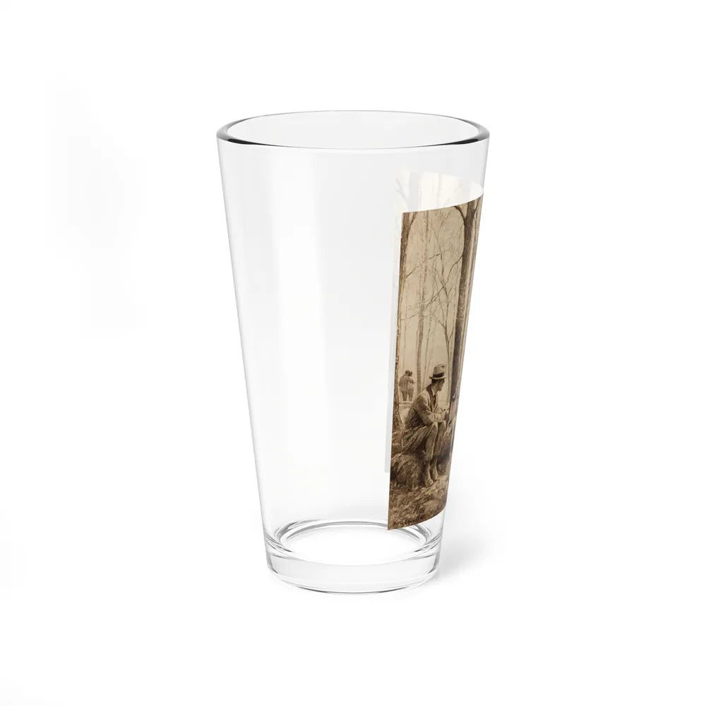 Springtime, story illustration (Magazine Illustration) Pint Glass 16oz - Go Mug Yourself