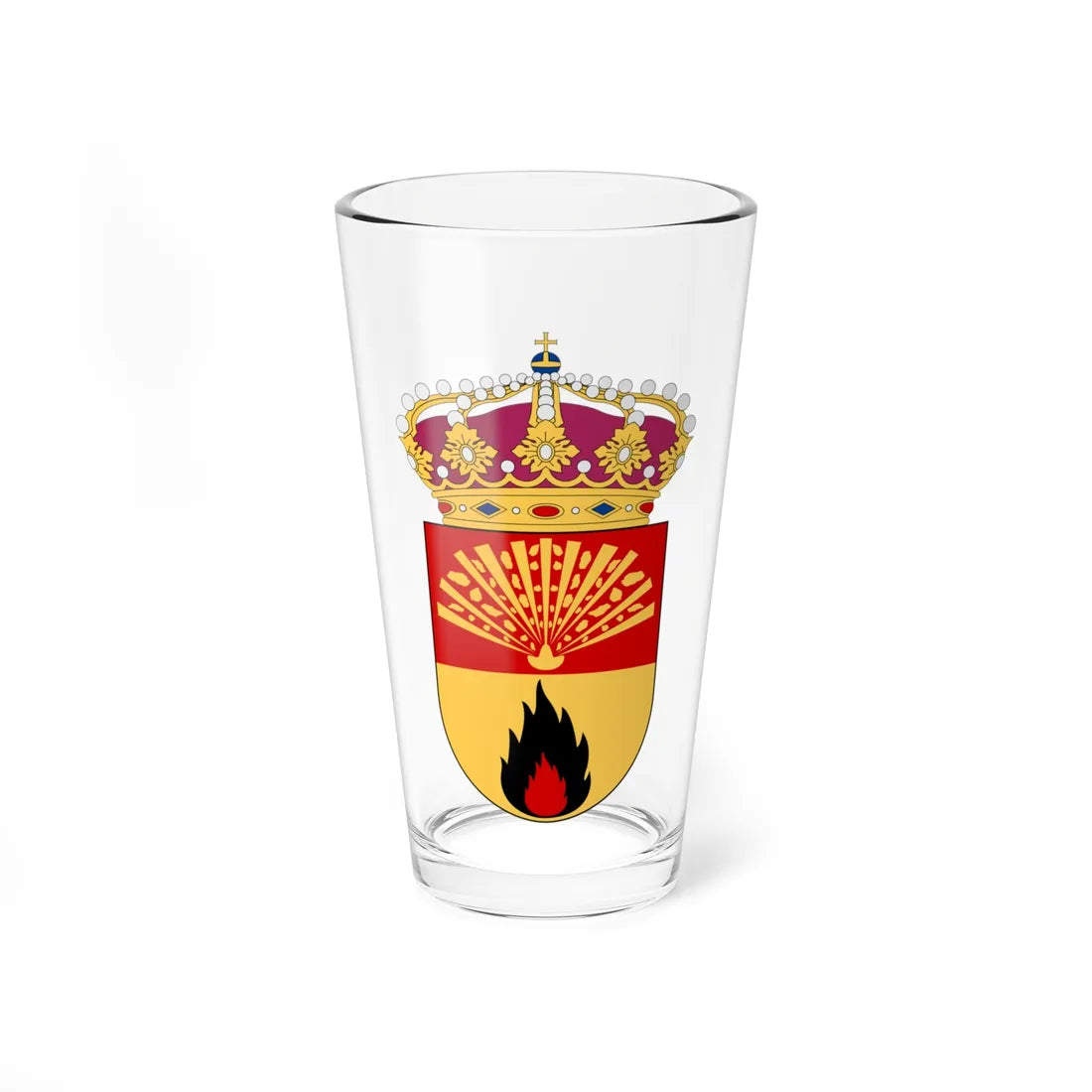 Sprängämnesinspektionen vapen (Sweden) (Coat of Arms) Pint Glass 16oz 16oz - Go Mug Yourself