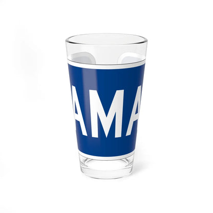 Spur plate blue es (Puerto Rico) (Road Sign) Pint Glass 16oz 16oz - Go Mug Yourself