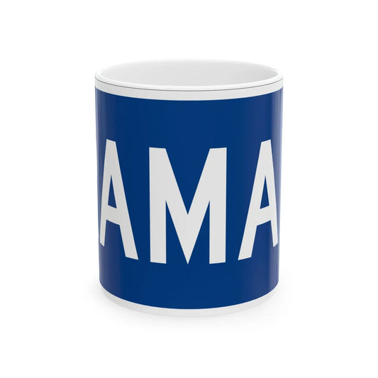Spur plate blue es (Puerto Rico) (Road Sign) White Coffee Mug 11oz - Go Mug Yourself