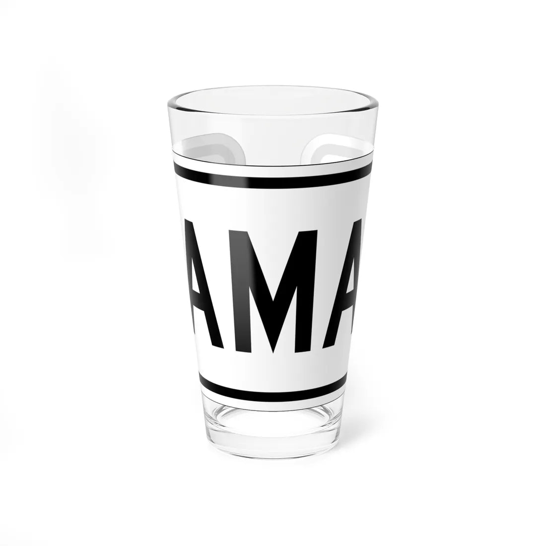 Spur plate es (Puerto Rico) (Road Sign) Pint Glass 16oz 16oz - Go Mug Yourself