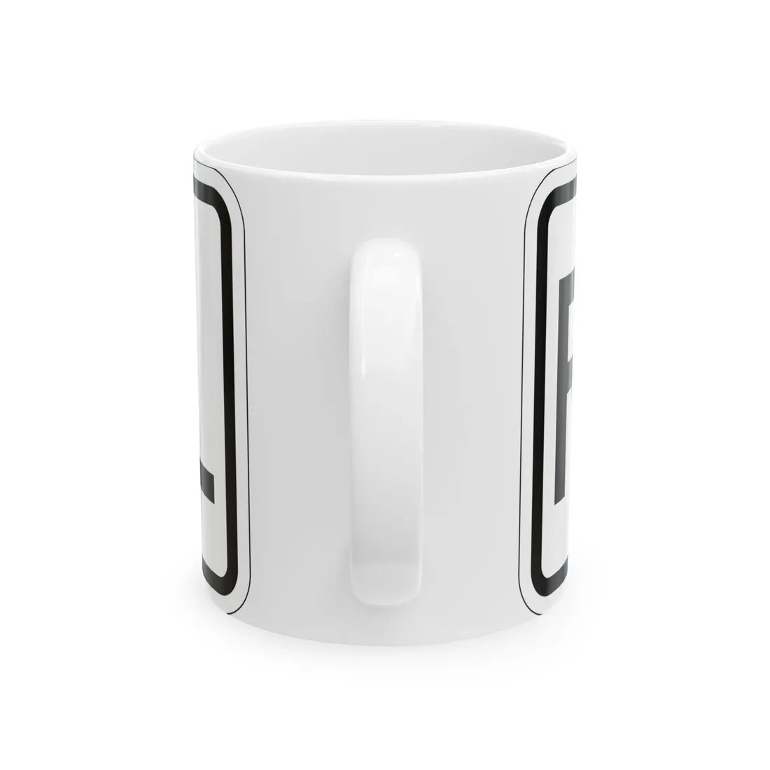 Spur plate es (Puerto Rico) (Road Sign) White Coffee Mug - Go Mug Yourself