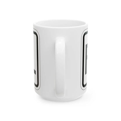 Spur plate es (Puerto Rico) (Road Sign) White Coffee Mug - Go Mug Yourself