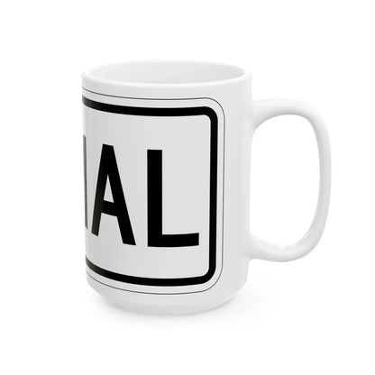 Spur plate es (Puerto Rico) (Road Sign) White Coffee Mug - Go Mug Yourself