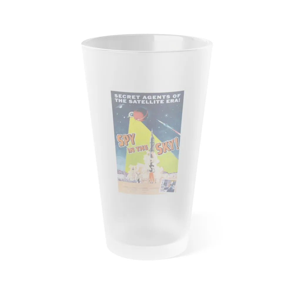 SPY IN THE SKY 1958 Movie Poster - Frosted Pint Glass 16oz-16oz-Frosted-Go Mug Yourself