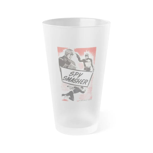 SPY SMASHER (2) 1942 Movie Poster - Frosted Pint Glass 16oz-16oz-Frosted-Go Mug Yourself