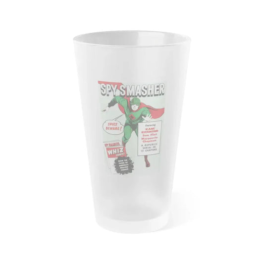 SPY SMASHER (3) 1942 Movie Poster - Frosted Pint Glass 16oz 16oz Frosted - Go Mug Yourself